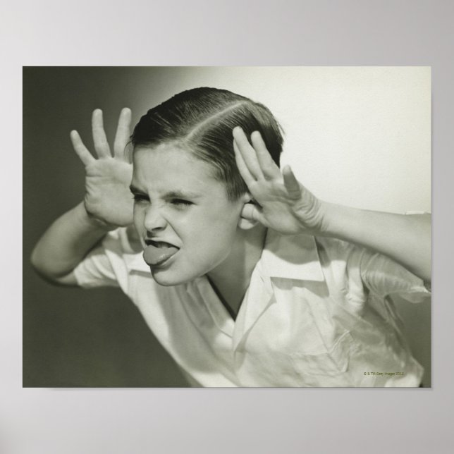 Affiche Boy Making Face (Devant)