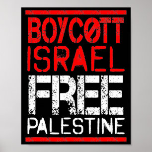 Affiche Boycott Israël Palestine Gaza Guerre Sensibilisati