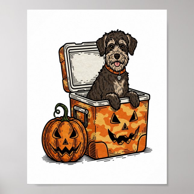 Affiche Boykin Spaniel Halloween (Devant)