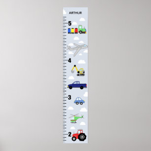 Affiche Boys Cute Car Tracteur Tracteur Transport Graphiqu