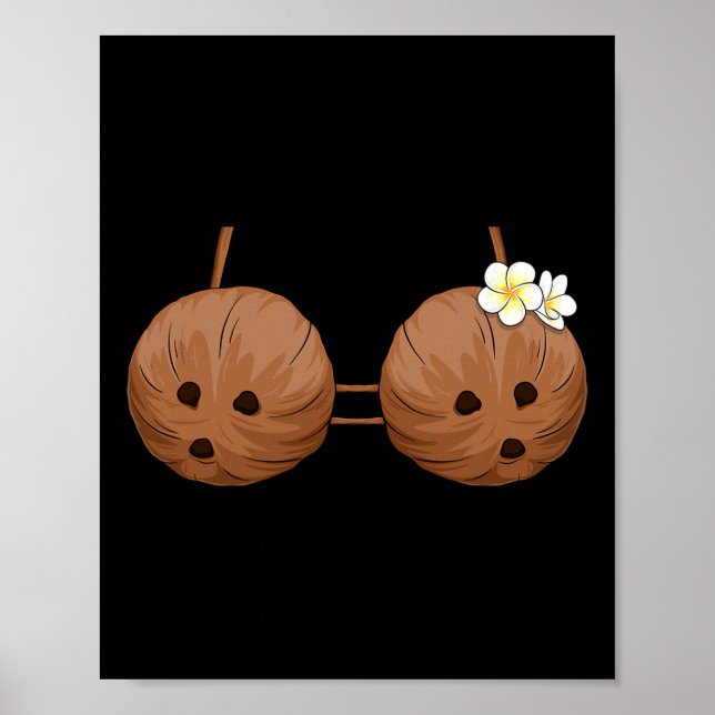 Affiche Bra de noix de coco d'été Costume d'Halloween Hawa (Devant)