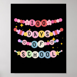 Affiche Bracelet Ami Drôle 100 Jours De L'École 100ᵉ