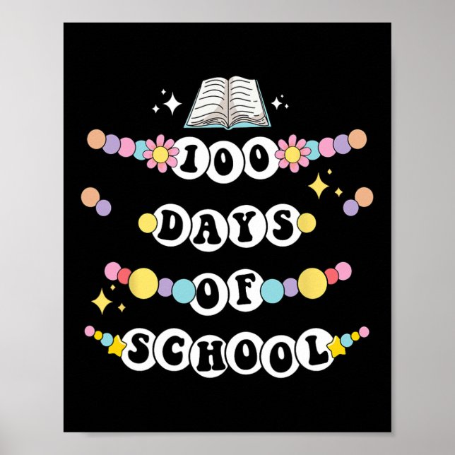 Affiche Bracelet D'Amitié Rétro 100 Jours D'Enfants Scolai (Devant)
