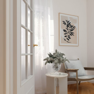 Affiche Bracelet noir simple Scandi imprimé sur l'aquarell