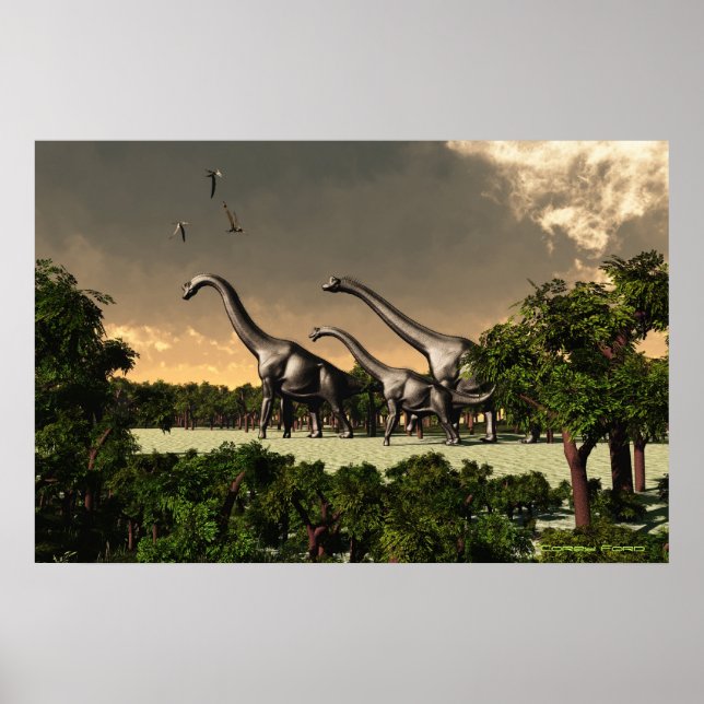 Affiche Brachiosaurus (Devant)
