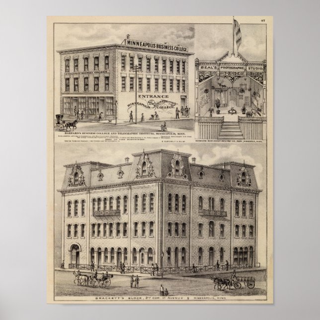 Affiche Brackett's Block, Minnesota (Devant)