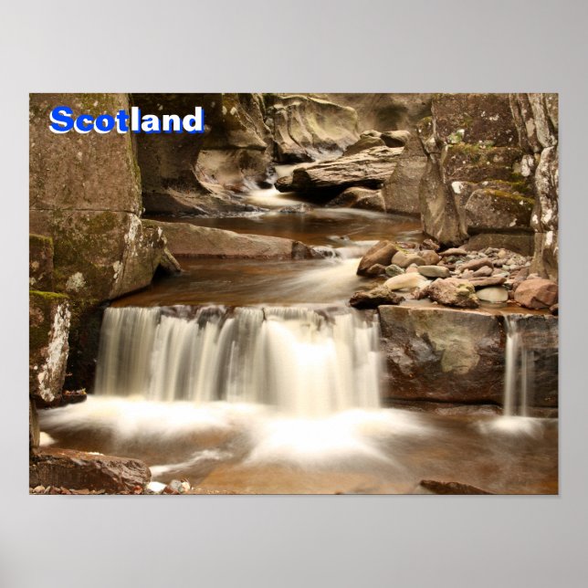 Affiche Bracklinn Falls, Perthshire, Écosse (Devant)