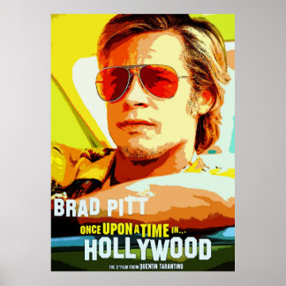 Affiche brad pitt hollywood