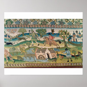 Affiche Bradford Table Carpet, détail des scènes de l rura