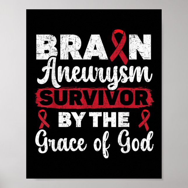 Affiche Brain Aneurysm Survivor Medical Condition Aneurysm (Devant)