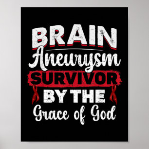 Affiche Brain Aneurysm Survivor Medical Condition Aneurysm