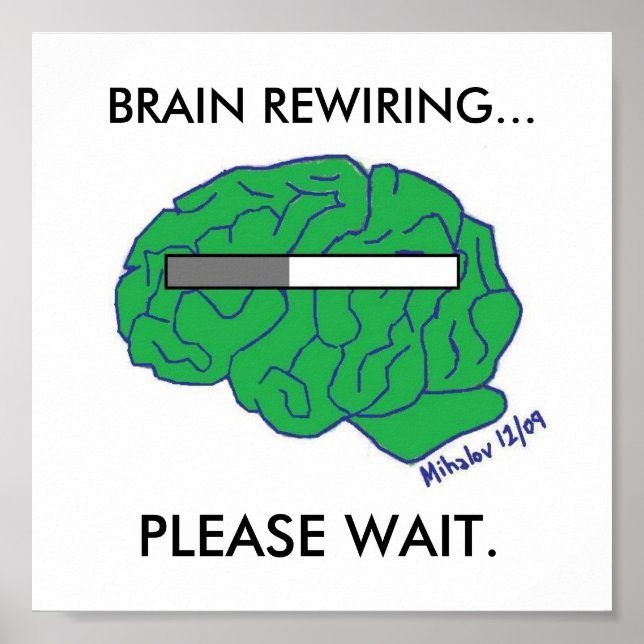 Affiche "BRAIN REWIRING" (Devant)