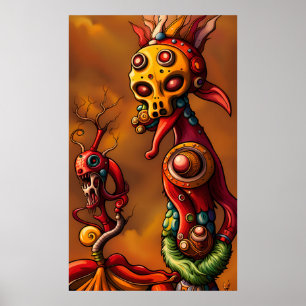 Affiche Brainrot - Ken Gage Surreal Art