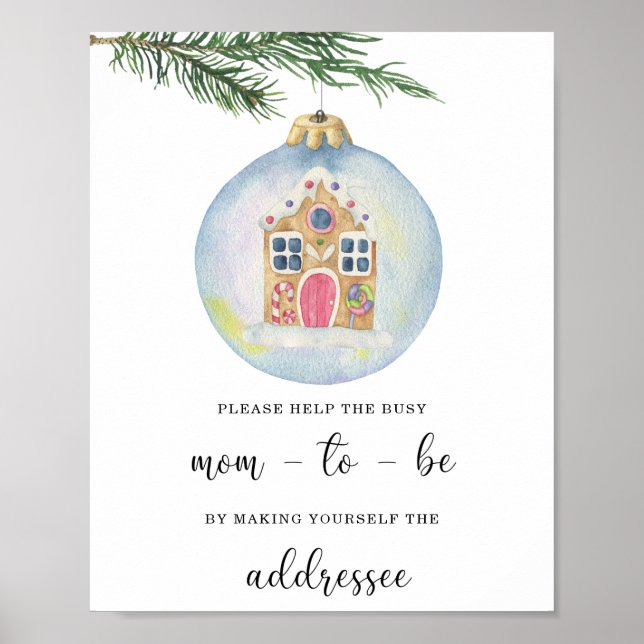 Affiche Branche à feuillage persistant - Aide à la maman o (Devant)