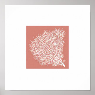 Affiche branche corail