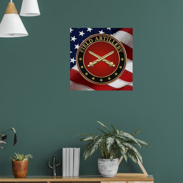 Affiche Branche de l'artillerie de campagne Insigne Éditio (Salon 1)
