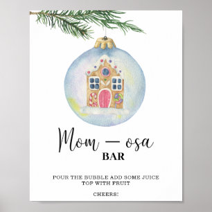 Affiche Branche d'hiver - bar mom-osa