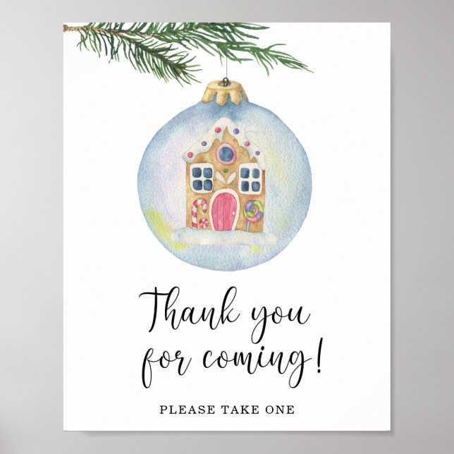 Affiche Branche d'hiver - Merci à venir (Devant)