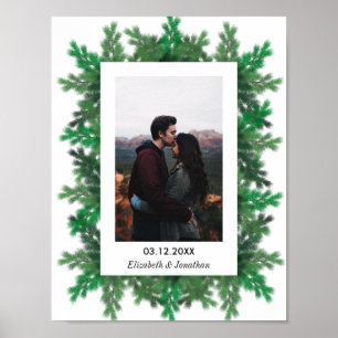 Affiche Branches de l'arbre d'hiver Mariage photo