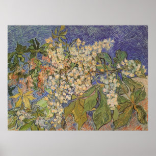 Affiche Branches de marronnier en fleurs par Vincent van G