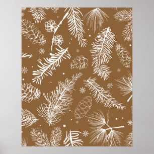 Affiche Branches et pin 3