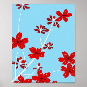 Affiche Branches florales