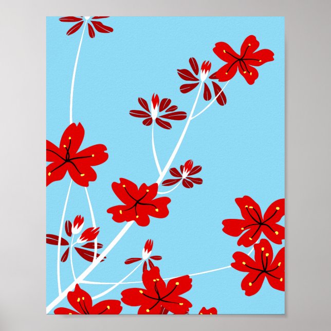 Affiche Branches florales (Devant)