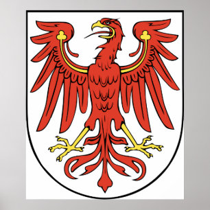 Affiche Brandenburg Official Coat of Arms Germany Symbol