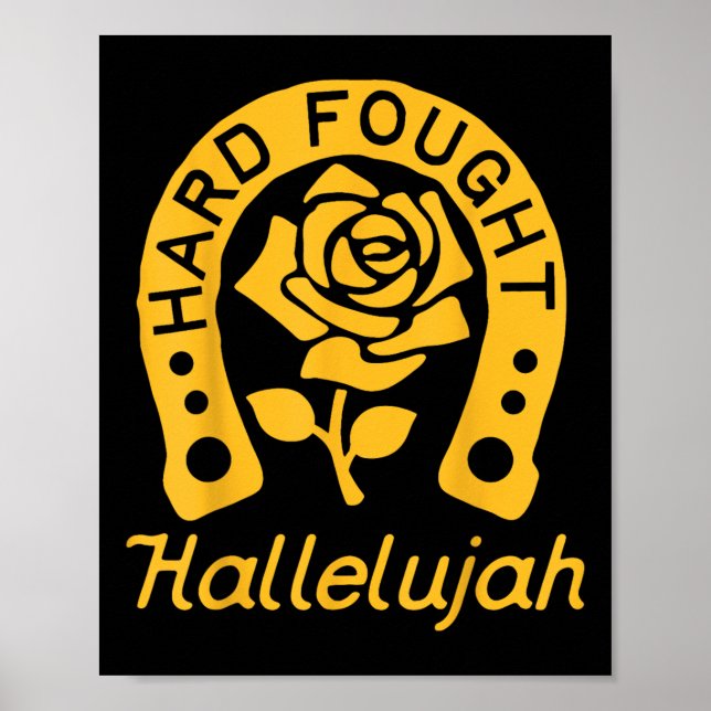 Affiche Brandon Hard Fight Hallelujah Louange Jesus Lake M (Devant)