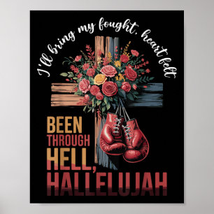 Affiche Brandon Hard Fight Hallelujah Louer Jésus Christ