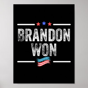 Affiche brandon won, brandon won drôle, brandon won americ