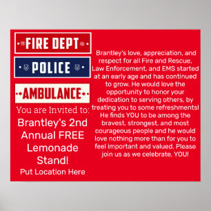 Affiche Brantley's Fire Police Ambulance Thunder_Cove