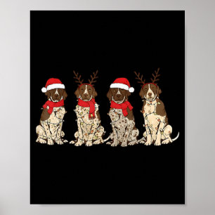 Affiche Braque allemand inter Noël Gsp Maman Papa