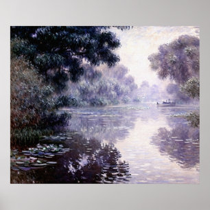 Affiche Bras de Seine près de Giverny dans le brouillard