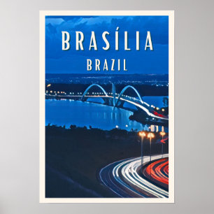 Affiche Brasilia : La ville futuriste au coeur du Brésil