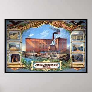Affiche Brasserie Bay State Boston