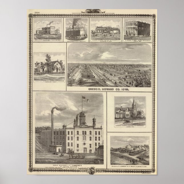 Affiche Brasserie Eagle, Cedar Rapids (Devant)