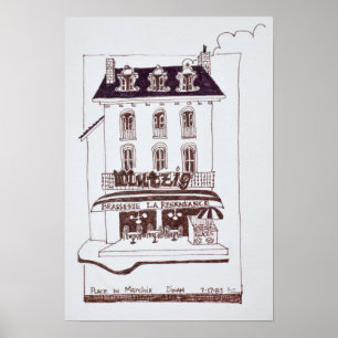 Affiche Brasserie La Renaissance   Place du Marche, Dinan