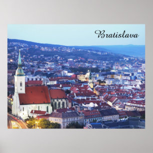Affiche Bratislava Slovakia City Travel Photo