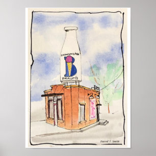 Affiche Braums Milk Bottle Building - Oklahoma City, OK