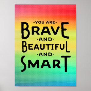 Affiche Brave, belle et Smart Wall Art
