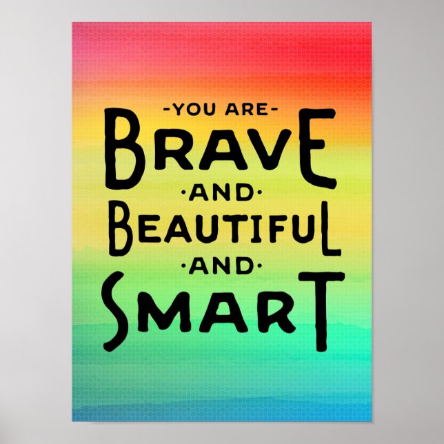 Affiche Brave, belle et Smart Wall Art (Devant)