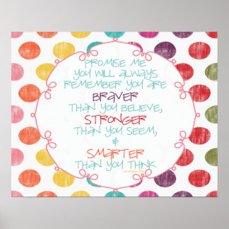 Affiche Braver, Plus fort, Plus intelligent