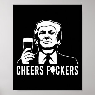 Affiche Bravo à Donald Trump Jour de la Saint Patrick pour
