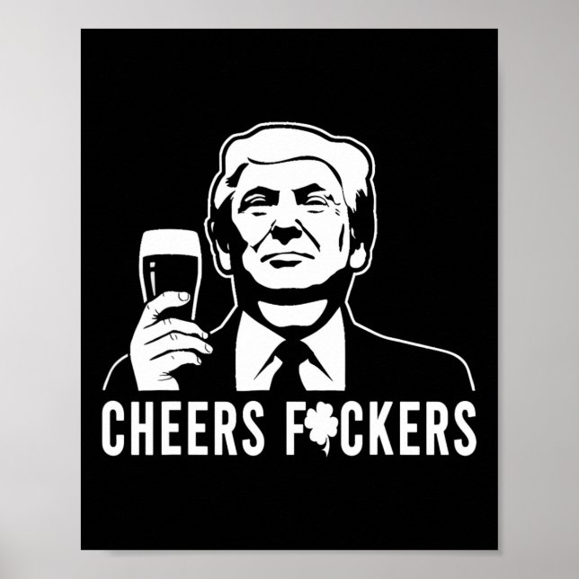 Affiche Bravo à Donald Trump Jour de la Saint Patrick pour (Devant)