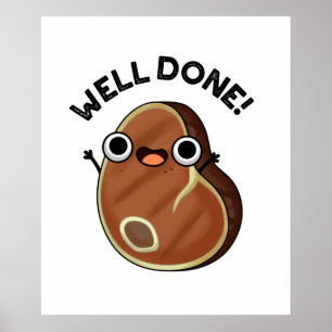 Affiche Bravo Funny Steak Pun