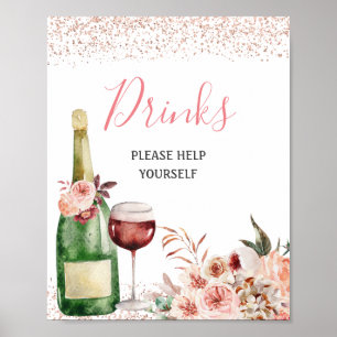 Affiche Bravo pour aimer Fête des mariées rose pâle Boisso