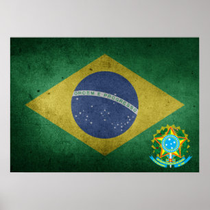 Affiche brazilian flag