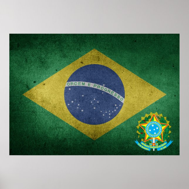 Affiche brazilian flag (Devant)