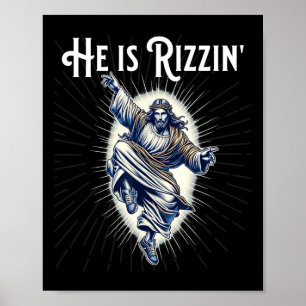Affiche Break Dancing Break Il Est Rizzin Jésus Dansant